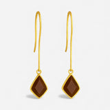 Pendientes Alma marrón