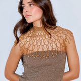 Chocker luna dorado