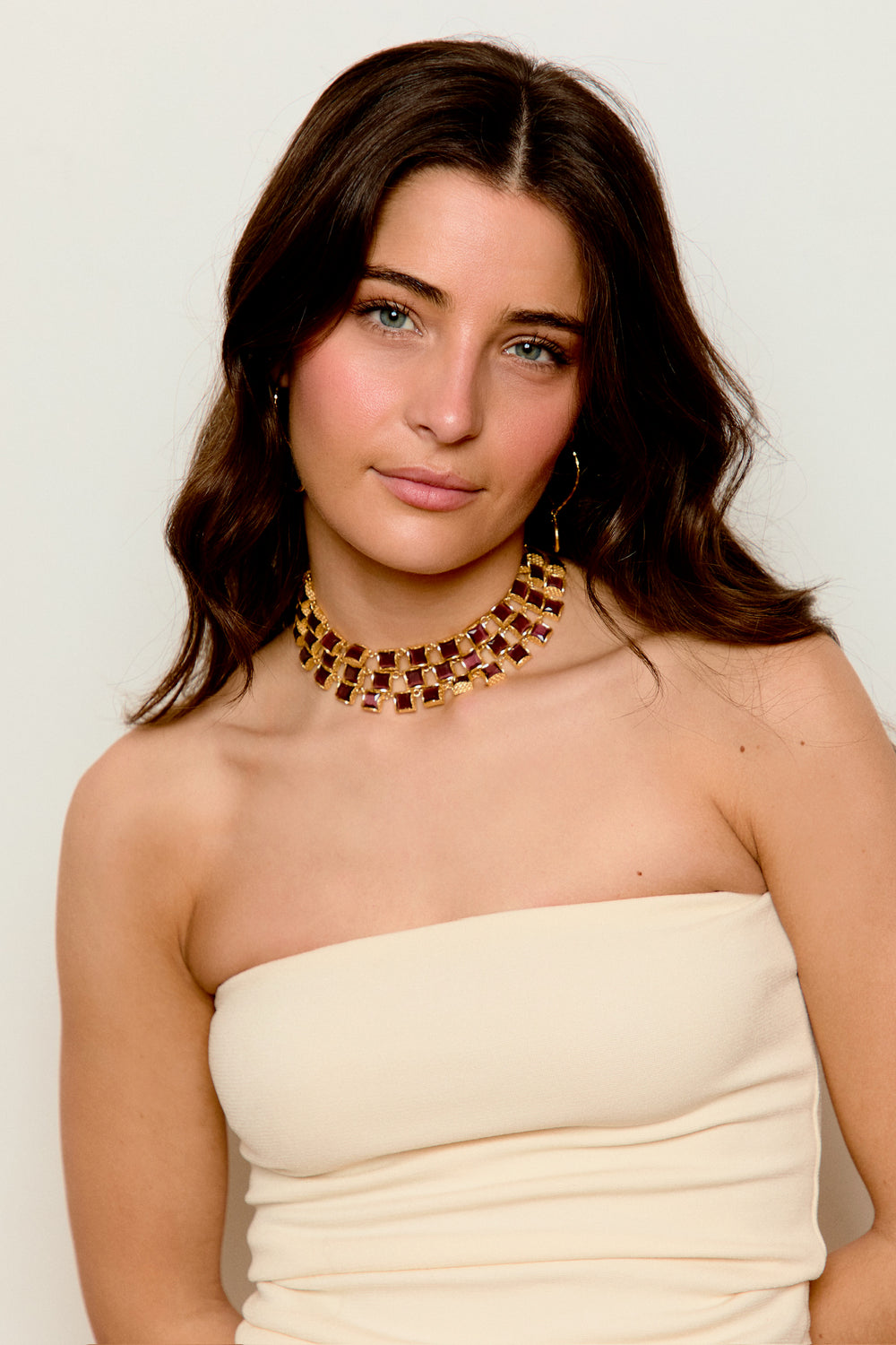 Chocker triple borea granate