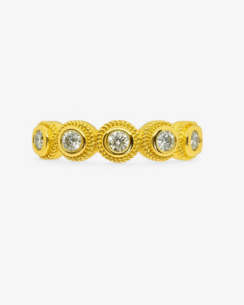 Anillo lágrima blanca