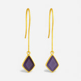 Pendientes Alma morado
