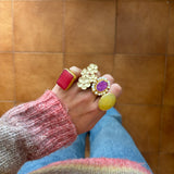 Anillo sayu rosa