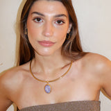 Chocker Amuleto lila