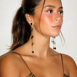 Pendientes Luna Negros