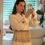 Chocker luna dorado