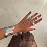 Anillo love lila plata