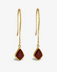 Pendientes Alma burdeos