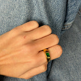 Anillo eclipse verde