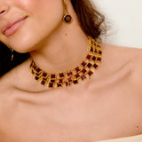 Chocker triple borea granate