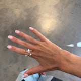 Anillo triple star plata