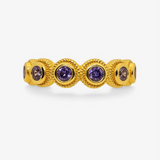 Anillo lágrima lila