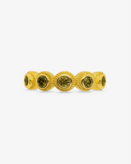 Anillo lágrima oliva