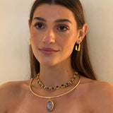 Chocker Amuleto lila