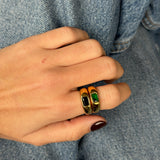 Anillo eclipse verde
