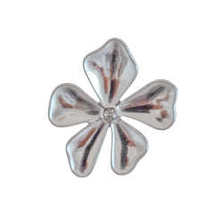 Anillo flor plata