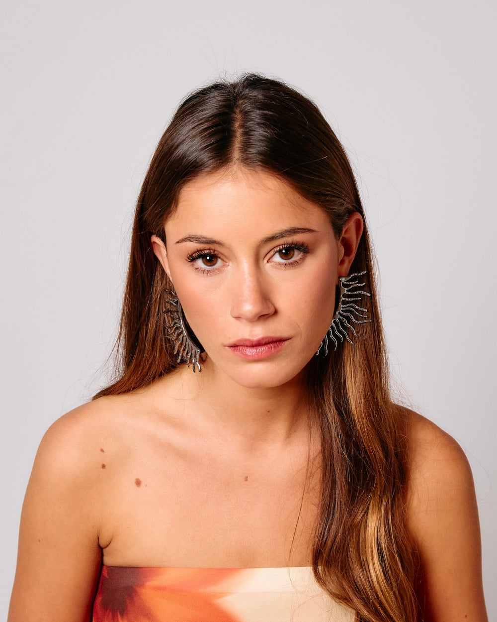Pendientes ramas plata