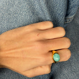 Anillo big amazonita