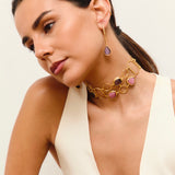 Pendientes berenjena