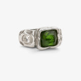 Anillo efímero plateado