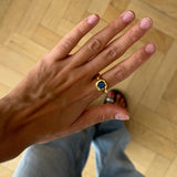 Anillo cosmos labradorita