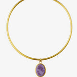 Chocker Amuleto lila
