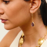 Pendientes berenjena