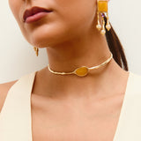 Chocker aura amarillo