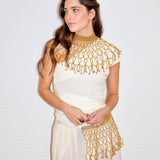 Chocker luna dorado