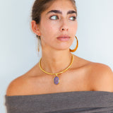 Chocker Amuleto lila