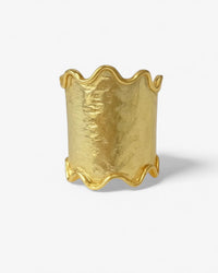 Anillo Bold de latón bañado en oro - CASALÉ
