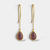 Pendientes berenjena