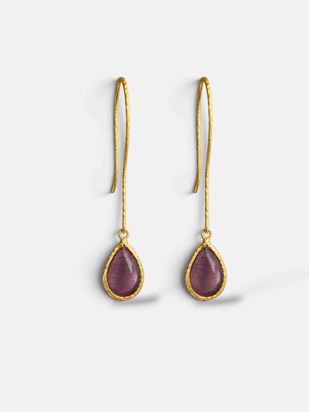 Pendientes berenjena