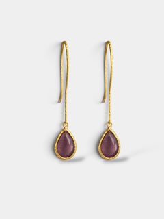 Pendientes berenjena