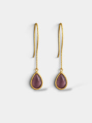 Pendientes berenjena