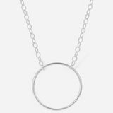 Cadena círculo plata