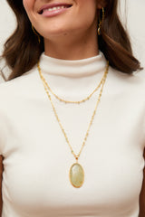 Collar Amuleto verde