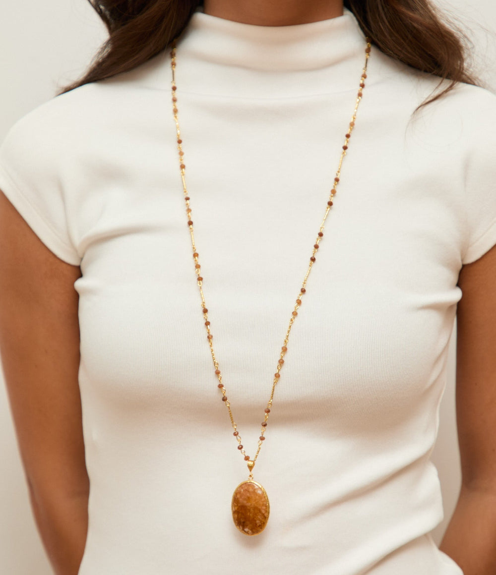 Collar Amuleto naranja