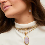 Collar Amuleto lila