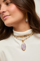 Collar Amuleto lila