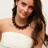 Collar Canicas chocolate