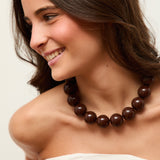 Collar Canicas chocolate