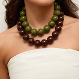 Collar Canicas chocolate