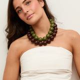 Collar Canicas chocolate