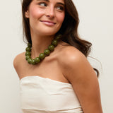 Collar Canicas oliva