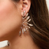 Pendientes Silvestre plateados